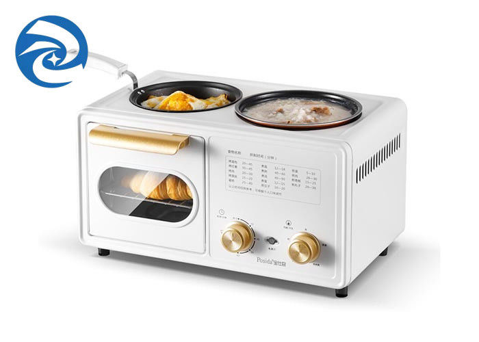 6L مقلاة كهربائية 3 في 1 طباخات متعددة ، 6.3qt آلة إفطار خفيفة