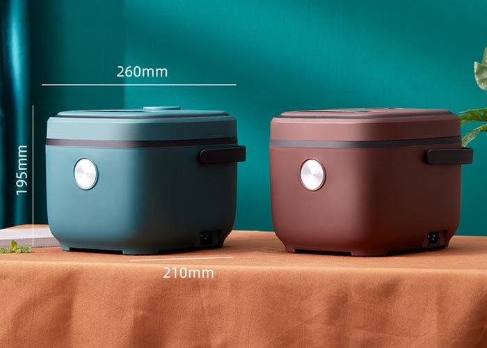 2.5 لتر متعدد الطباخات 2.6qt 26x21x19.5 سم 2 إلى 3 أشخاص نوع الكمبيوتر الصغير