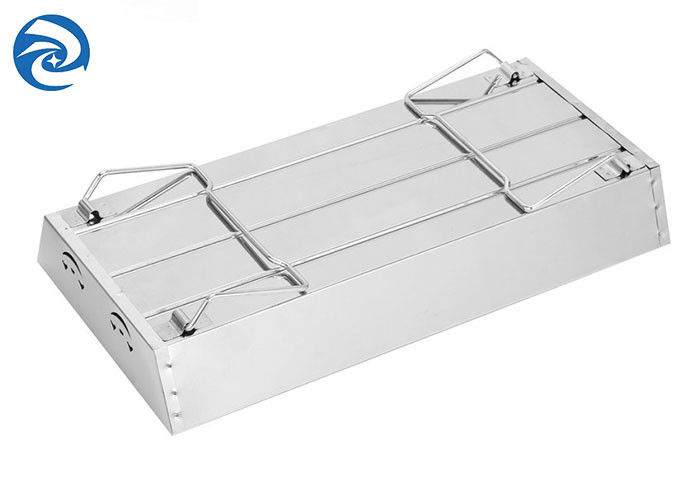 SS403 شواية محمولة من الفولاذ المقاوم للصدأ 17.7 '' x9 '' x2.4 '' 2 إلى 4 أشخاص