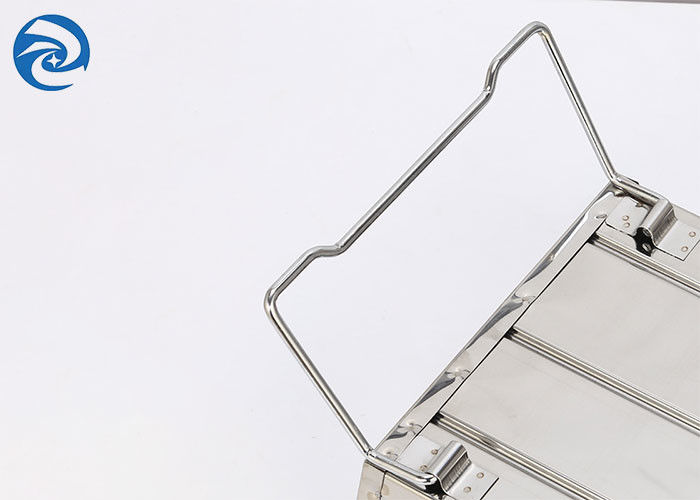 SS403 شواية محمولة من الفولاذ المقاوم للصدأ 17.7 '' x9 '' x2.4 '' 2 إلى 4 أشخاص